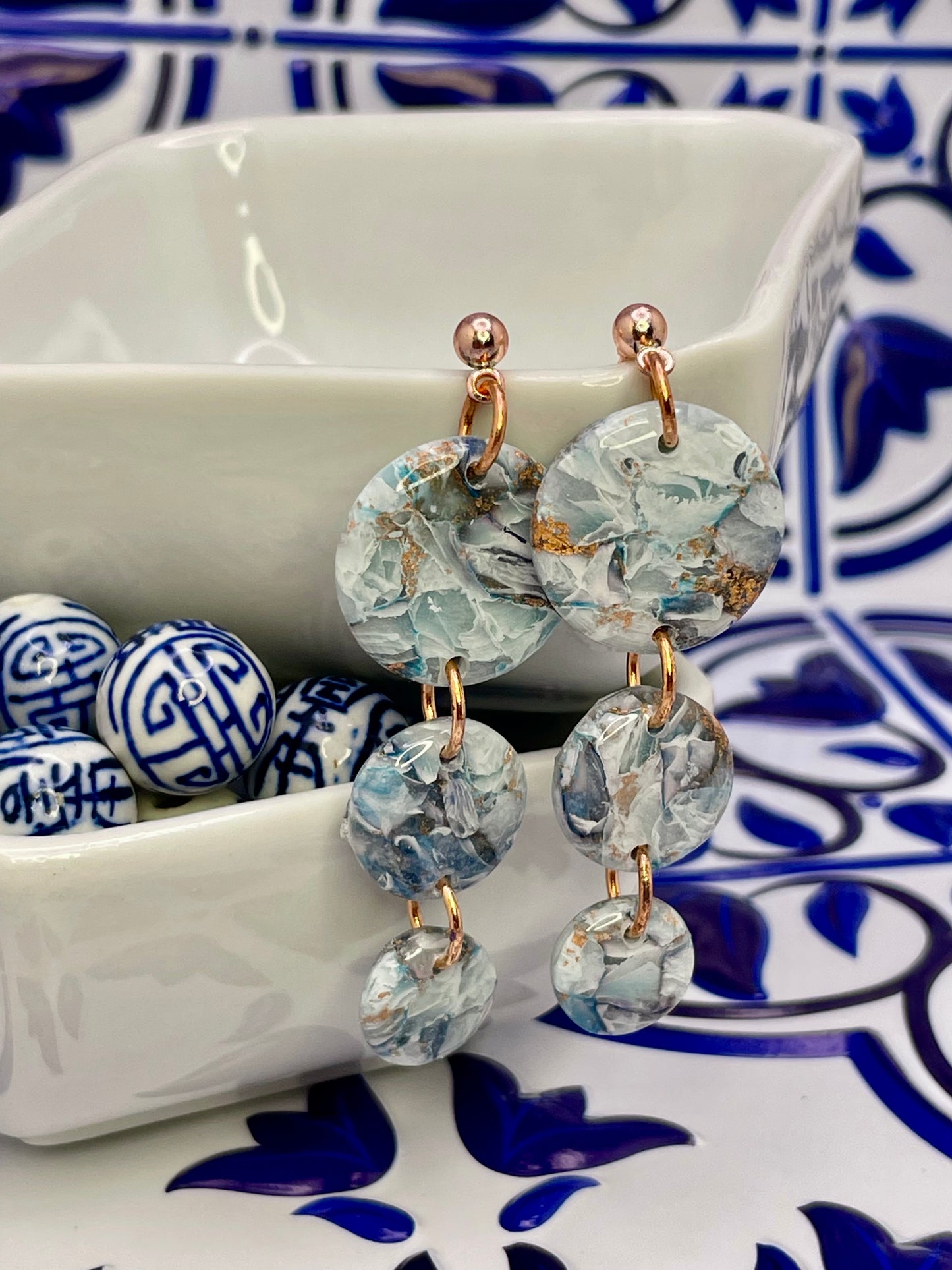 Stormy Blue Earrings
