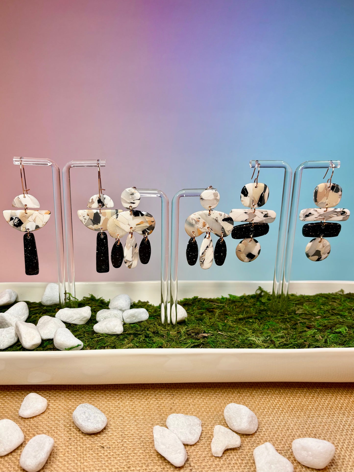 Mixed Faux Stone Earrings (group 2)