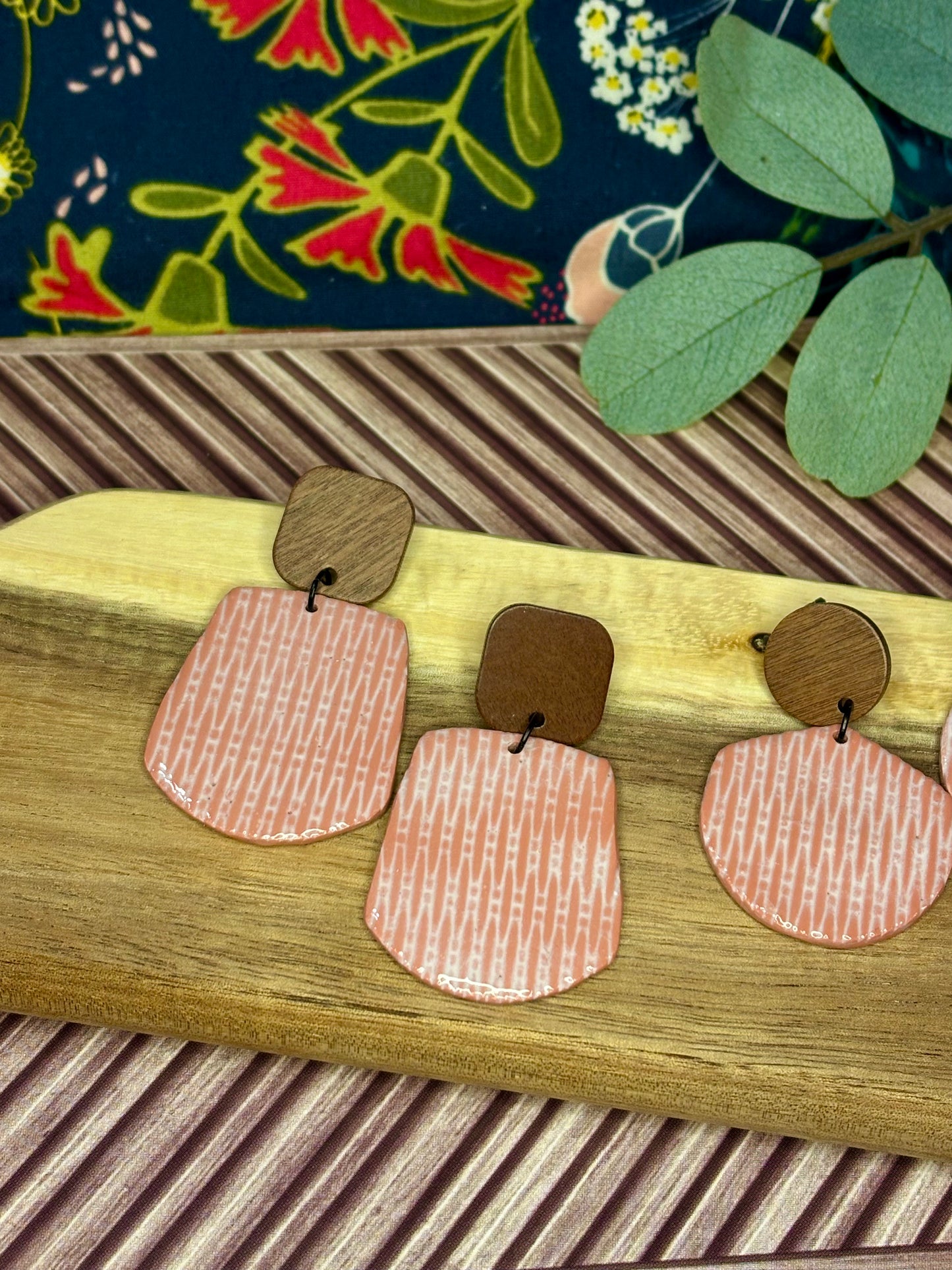 Wicker & Wood Earrings